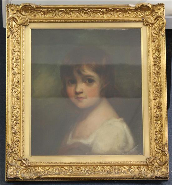 After Joshua Reynolds (1723-1792) Portrait of a child, 15.5 x 13.5in.